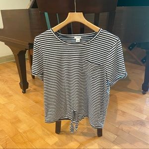 Striped J Crew Top